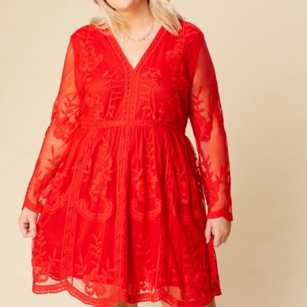 Red Lace Dress